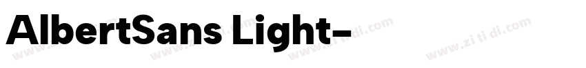 AlbertSans Light字体转换